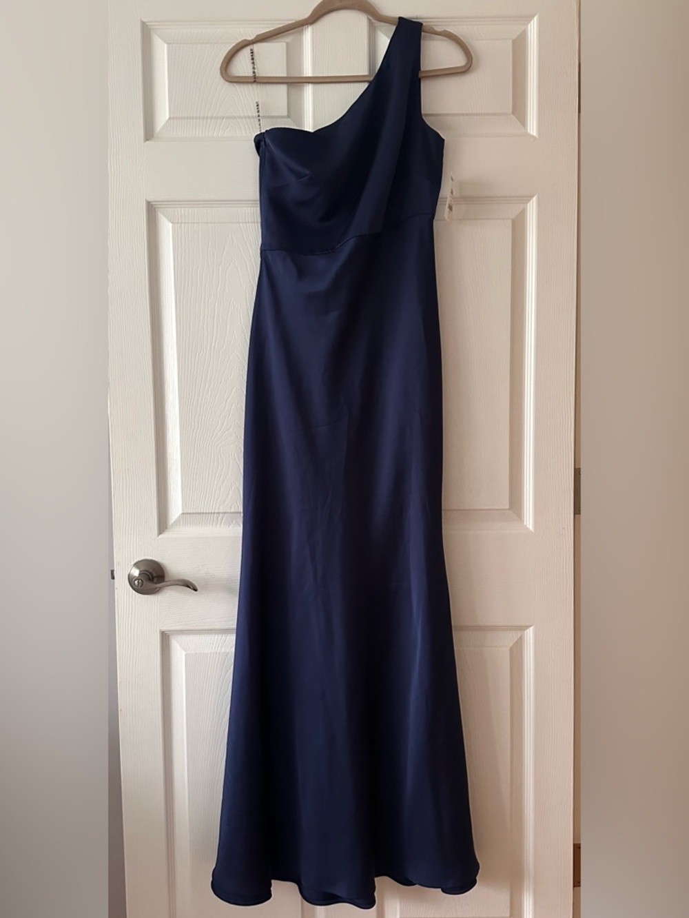 SACHIN & BABI
Navy One-Shoulder Evening Gown